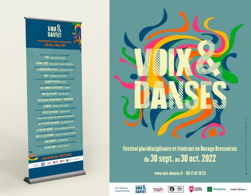 VOIX  DANSES | Kakémono et affiche l | 2022